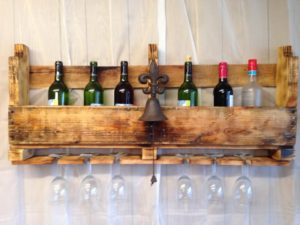 pallet wine rack