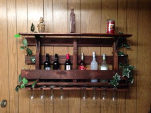 pallet wine rack